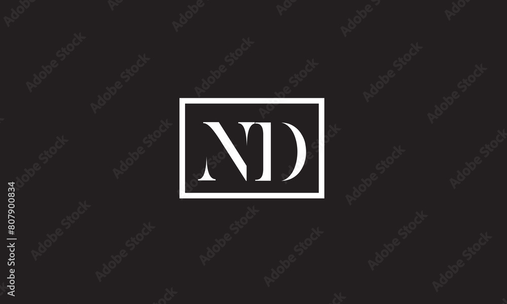 ND, DN, D, N Abstract Letters Logo Monogram ND, DN, D, N Abstract Letters Logo Monogram