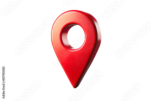 A 3D Red Map Address Location Pin Pointer