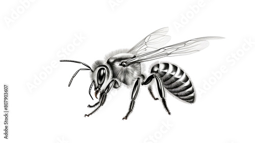 Illustration of a Honey Bee