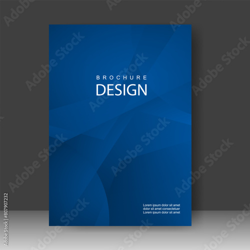 Cover design modern with blue Background. for cover book. Annual report. Brochure template, Poster, catalog. Simple Flyer promotion. magazine. Vector illustration