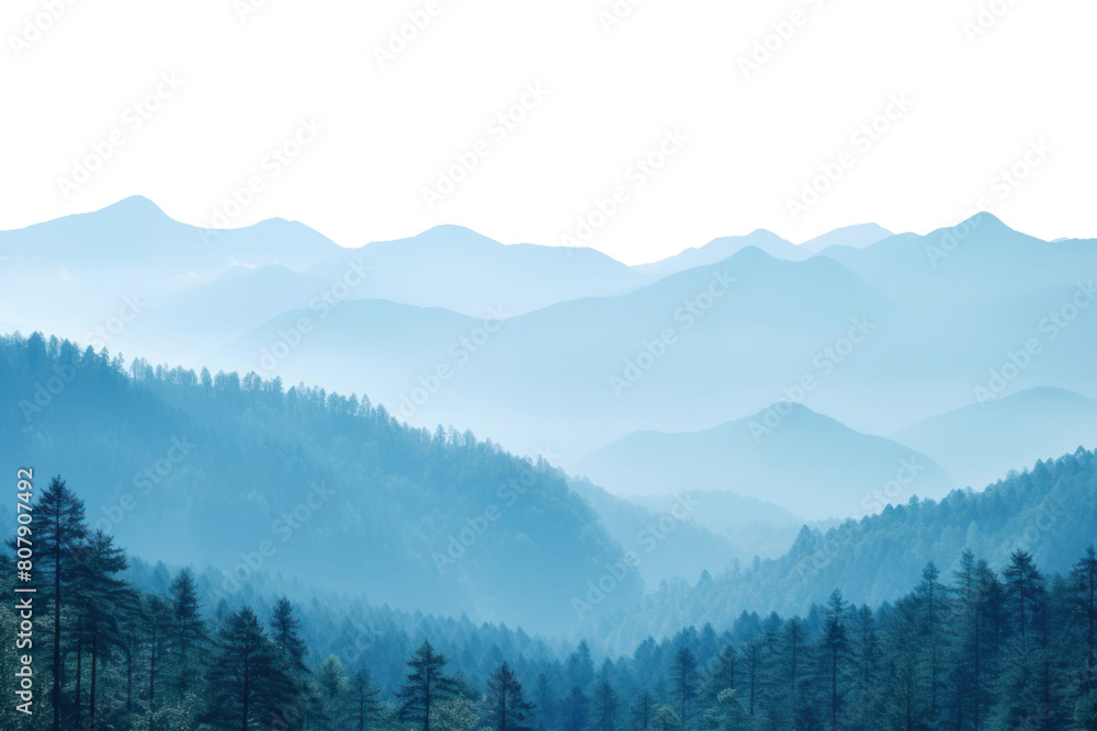 Fototapeta premium PNG Forest mountain backgrounds landscape.