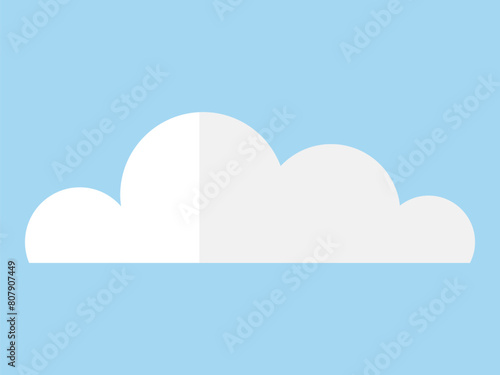 Cloud vector illustration. Seasonal variations manifest in cloudscape, each cloud telling unique story Cloud metaphors enrich narrative nature, creating poetic dance in sky