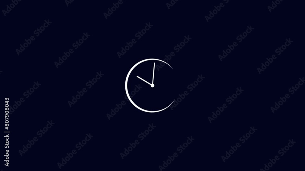 Analog clock spinning animation Analog clock spinning animation