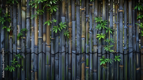  bamboo background with slats creating an elegant and rustic atmosphere