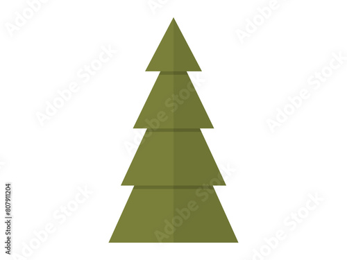 Tree vector illustration. Living organisms, including trees, interact and depend on each other for survival The growing presence vegetation indicates thriving and healthy environment Trees
