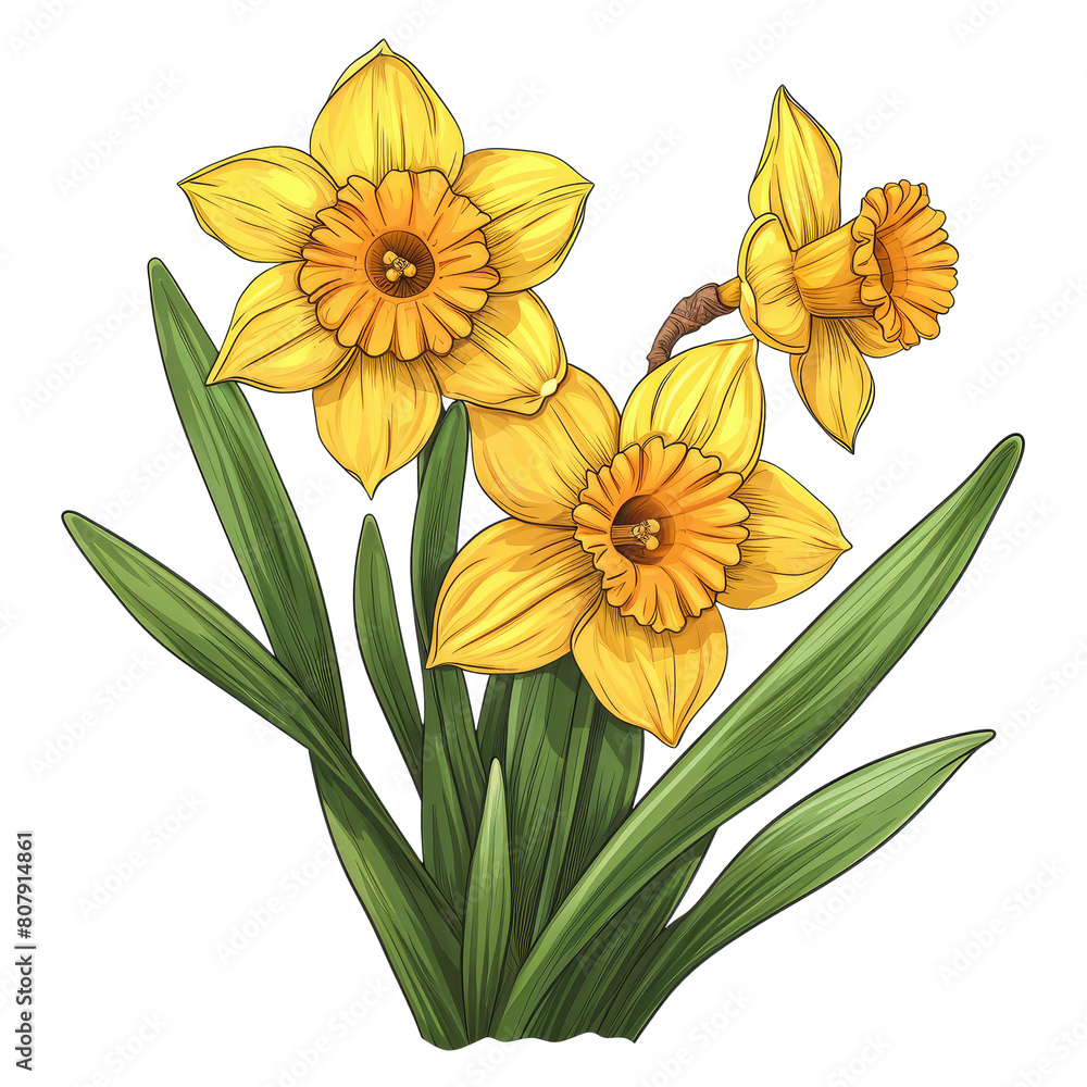 Birth Month Flower Sublimation Clipart