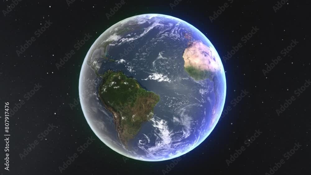 Rotation around the Realistic Earth 4K 60 FPS Rotation around the Realistic Earth 4K 60 FPS