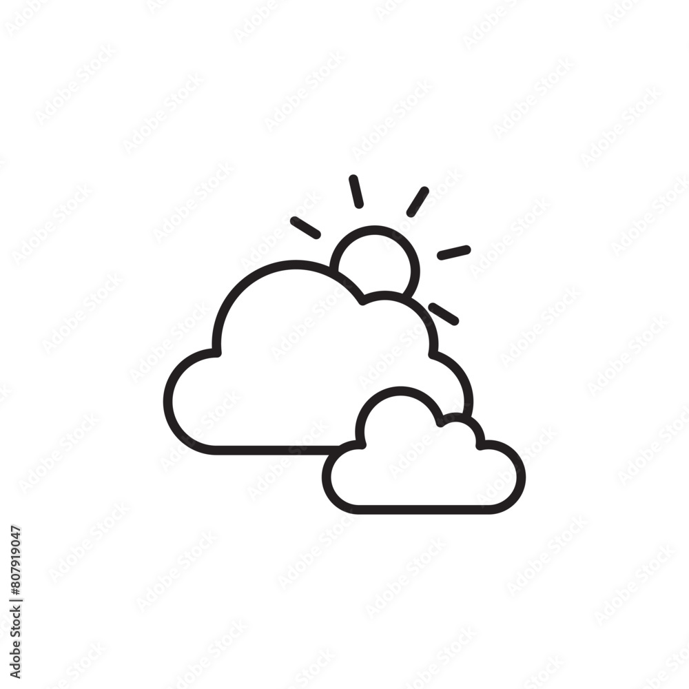 Cloudy icon design with white background stock illustration Cloudy icon design with white background stock illustration