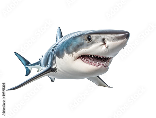 a shark with a white background photo