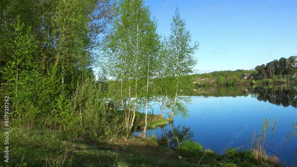 Early May morning on the river bank