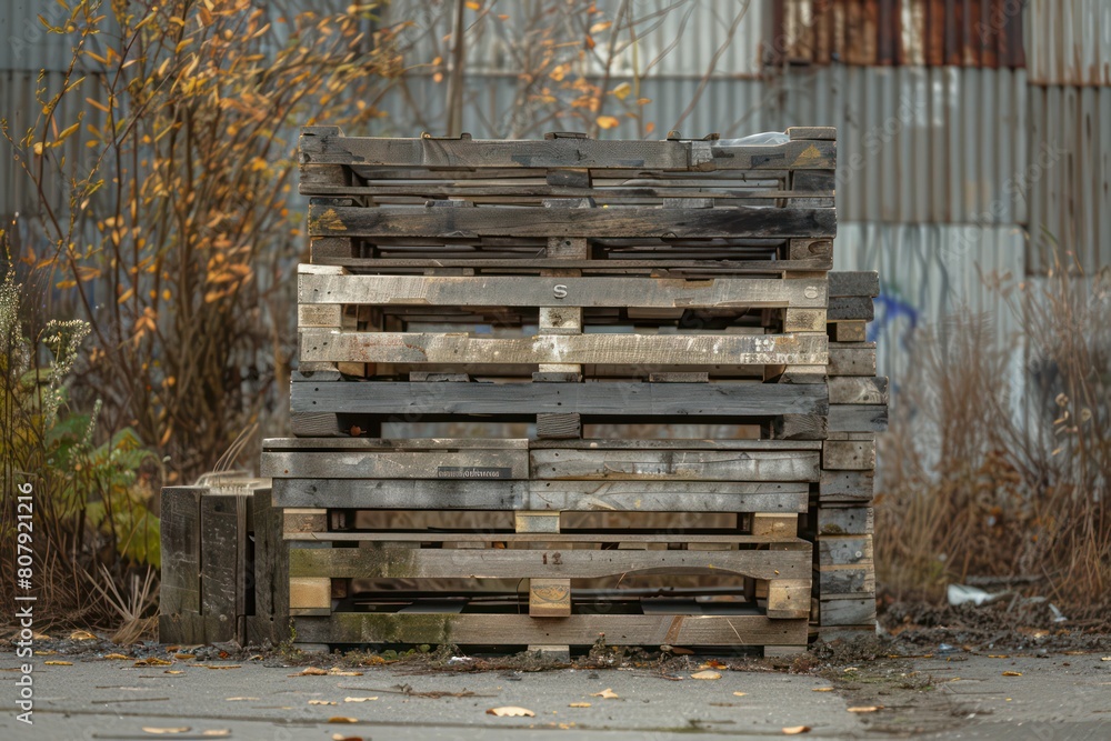 old pallets stack in an outdoor weathered appearance old pallets stack in an outdoor weathered appearance