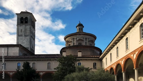 View on Basilica of San Vittore from Museum of Science and Technology in Milan (ID: 807923490)
