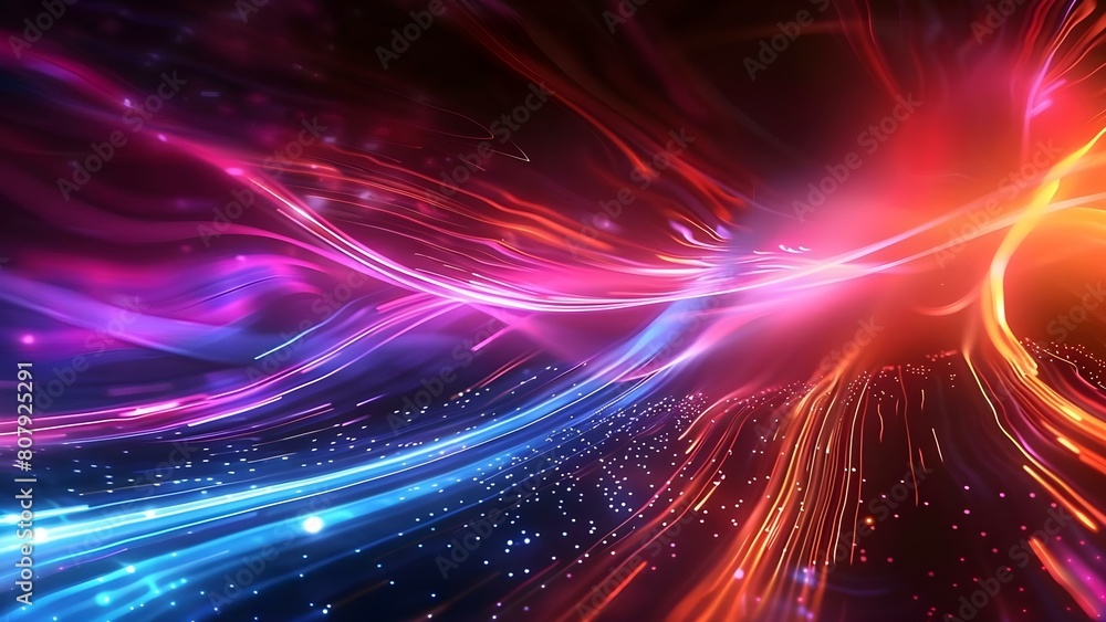 Obraz premium Digital Movement: Blurry Binary Data Representing Technology, Machine Learning, and Big Data. Concept Technology, Machine Learning, Big Data, Binary Data, Blurry Movement