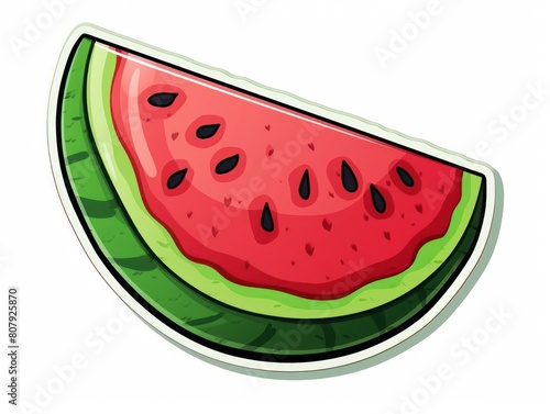 watermelon  hand drawing  white background