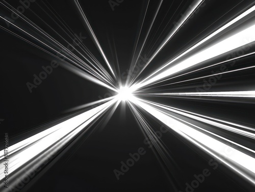  white light effect extreme speed over black background © MADGALLERY