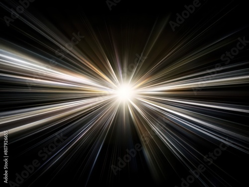  white light effect extreme speed over black background