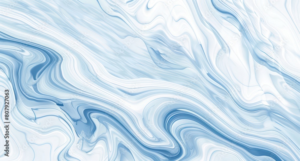 fluid light blue and white abstract background