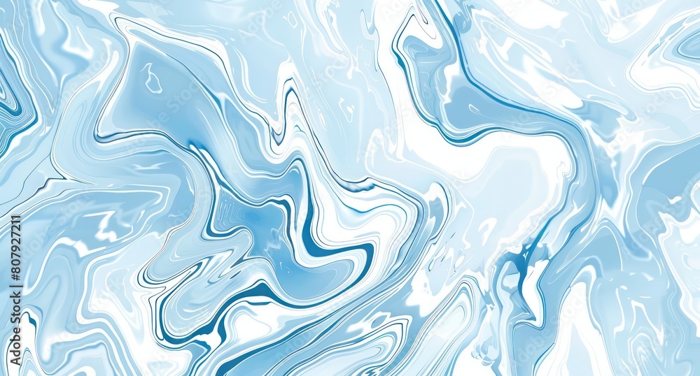 Fototapeta premium fluid light blue and white abstract background