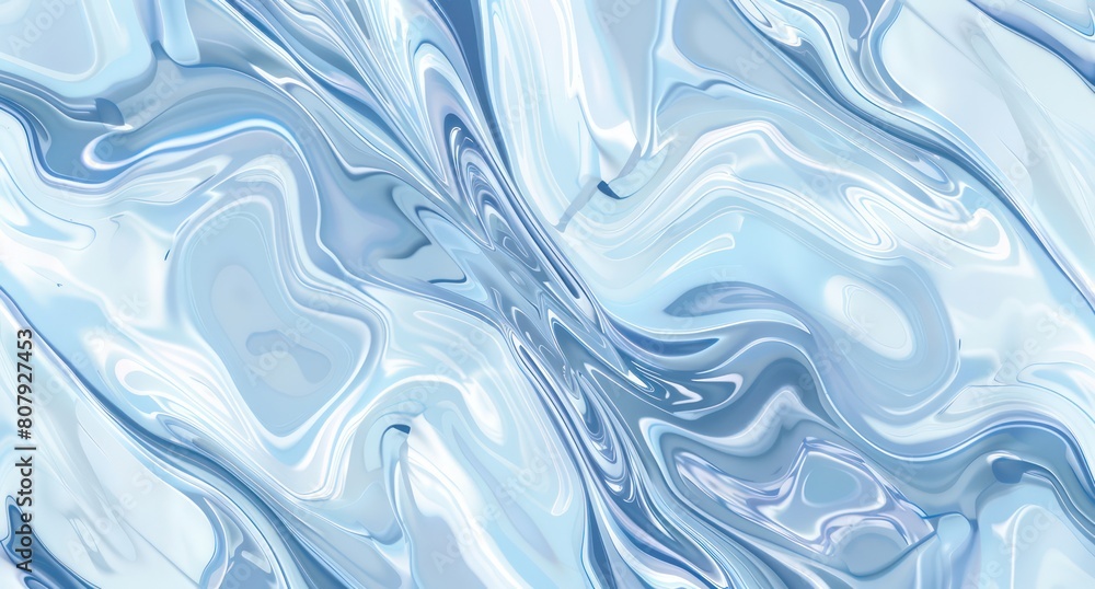 Fototapeta premium fluid light blue and white abstract background