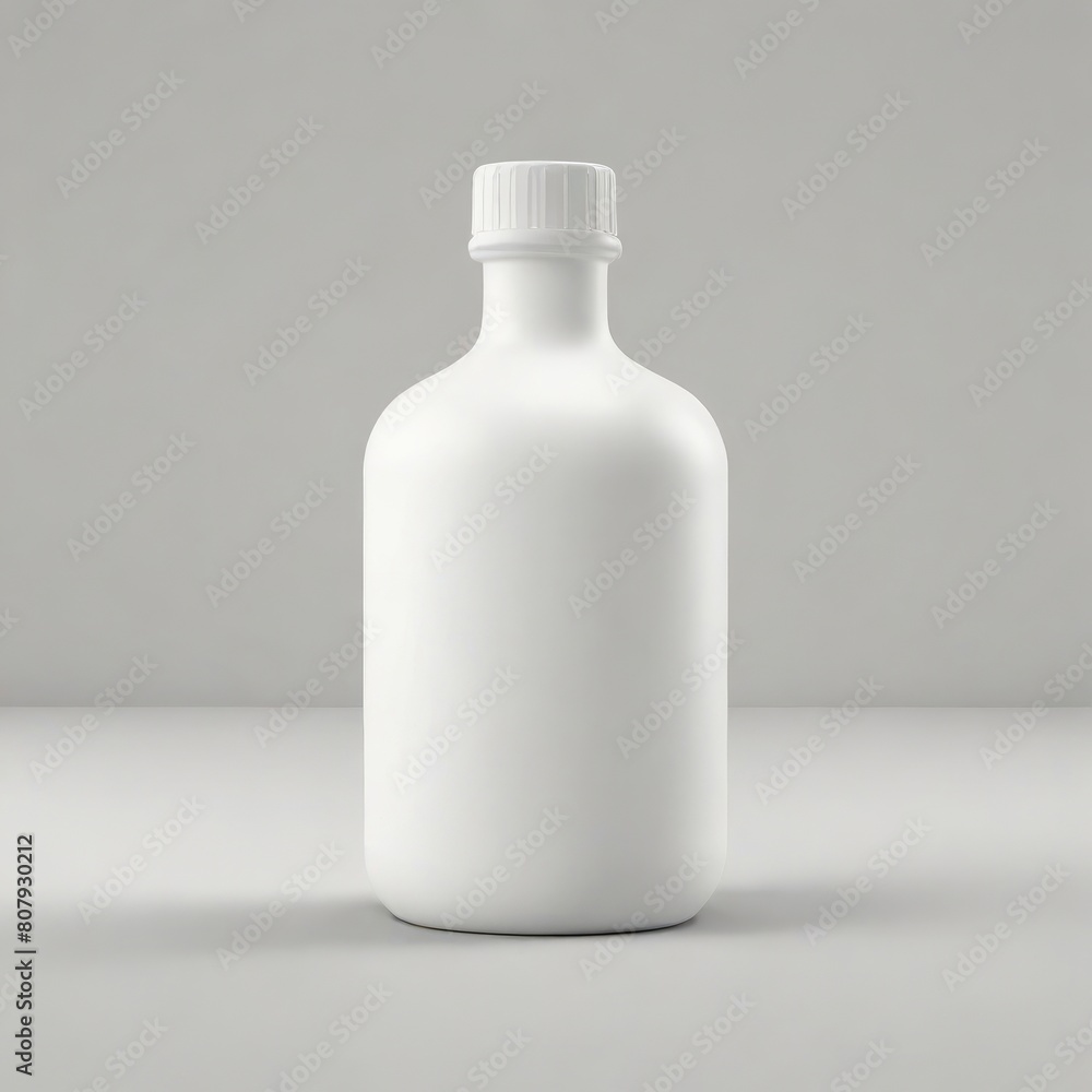 a bottle of milk is sitting on a concrete surface. a bottle of milk is sitting on a concrete surface.