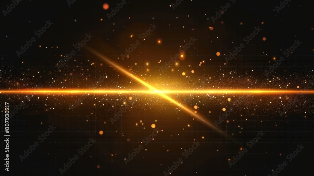 An illustrated golden line light glow with a hint of sparkle and flare. Isolated on a transparent background, a golden neon streak effect rises across the background, allowing it to stand out against An illustrated golden line light glow with a hint of sparkle and flare. Isolated on a transparent background, a golden neon streak effect rises across the background, allowing it to stand out against