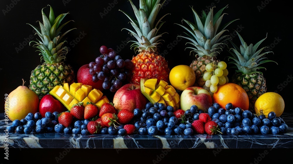 Craft an image of fruits as the perfect subjects for photography Craft an image of fruits as the perfect subjects for photography