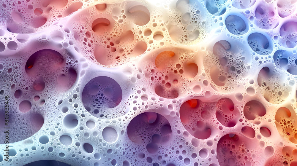 Vibrant bubble mosaic in gradient shades. Vibrant bubble mosaic in gradient shades.