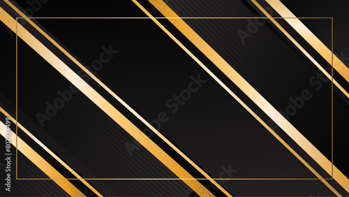 Dark black background with golden lines textured.