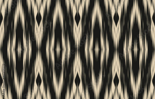 Ethnic abstract ikat art. Aztec ornament print. geometric ethnic pattern seamless  color oriental.  Design for background ,curtain, carpet, wallpaper, clothing, wrapping, Batik, vector illustration.