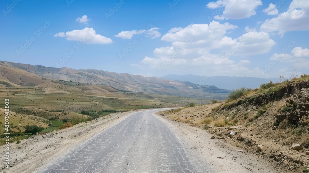straight long road in desert land straight long road in desert land