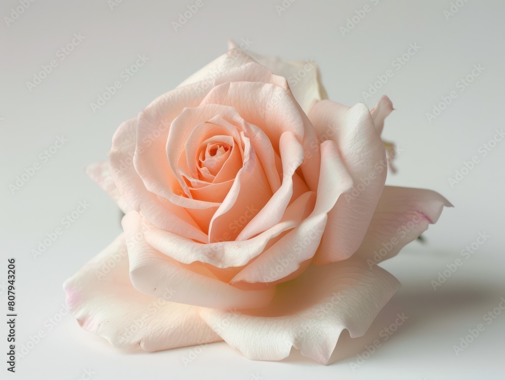 rose flower on a white background rose flower on a white background