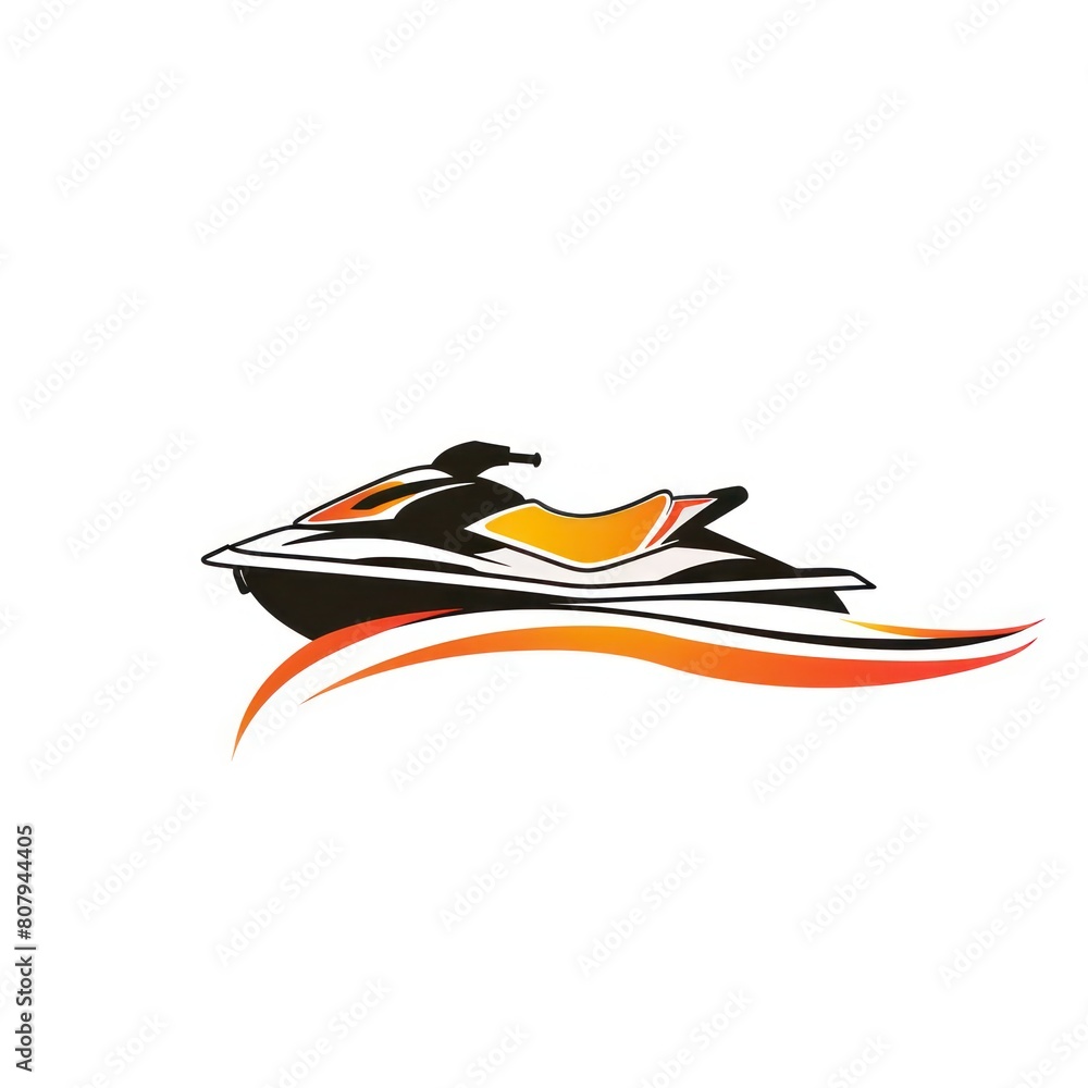 jet ski rentals design logo, white background jet ski rentals design logo, white background
