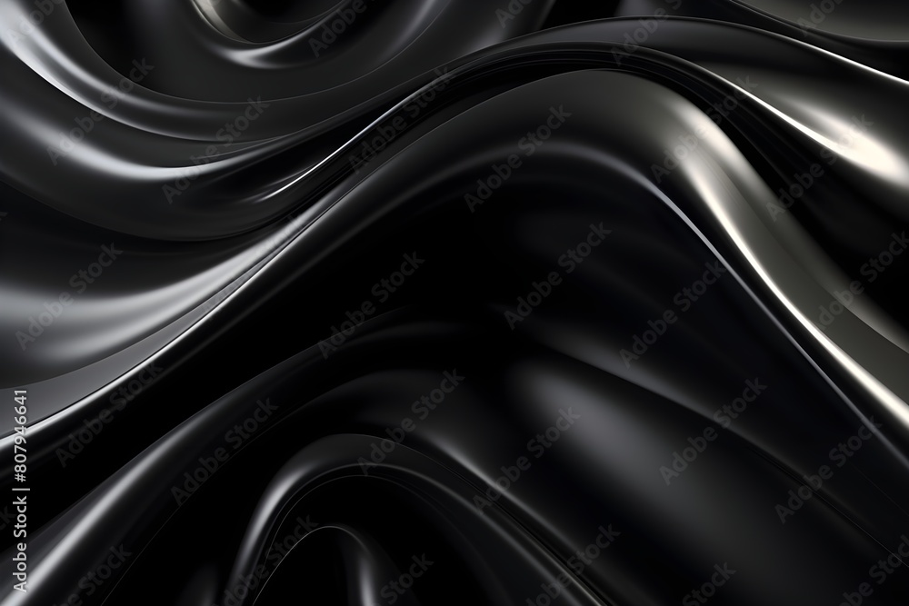 Luxury 3d silk texture black background. Fluid iridescent holographic neon curved wave in motion black elegant background. Silky cloth luxury fluid wave banner. Luxury 3d silk texture black background. Fluid iridescent holographic neon curved wave in motion black elegant background. Silky cloth luxury fluid wave banner.