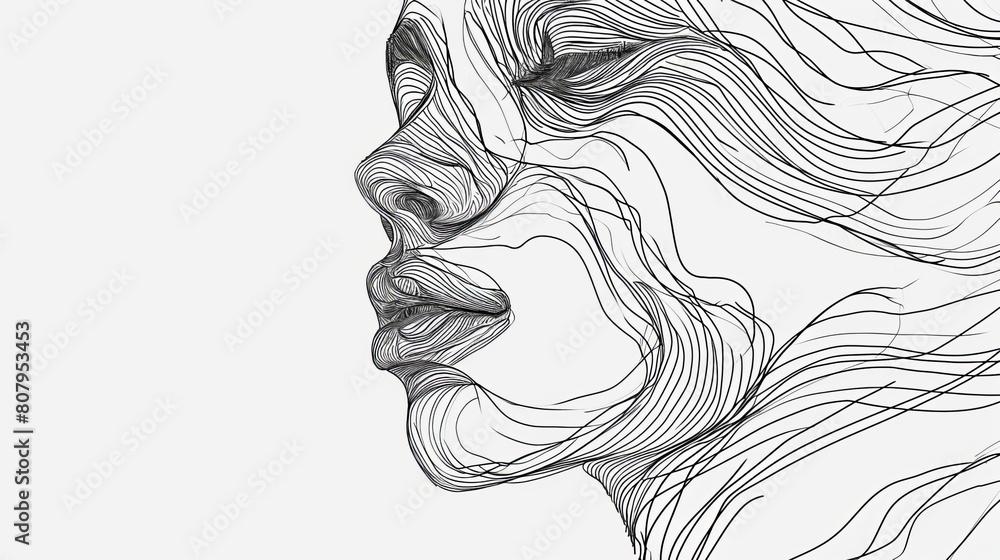 Fototapeta premium minimal line drawing --ar 16:9 --v 6 Job ID: 73a6c61a-ac0b-496e-8493-4836ab82de0b
