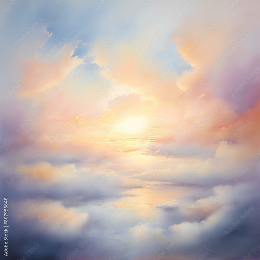 Obraz premium sunset sky with clouds