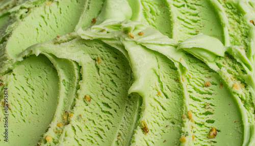 gelato cremoso pistacchio close up 