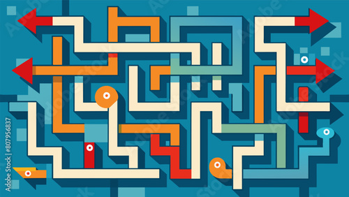 A confusing and chaotic maze where every direction seems like the right one but ultimately leads to a dead end of false information..