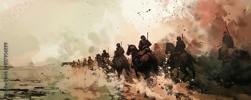 Bring historical events to life through a dynamic cel-shaded animation photo