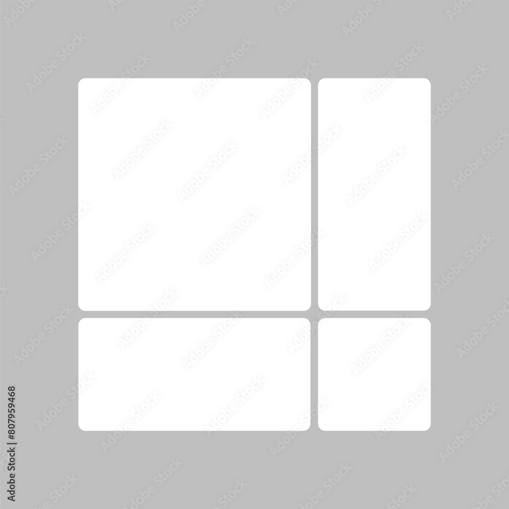 Template collage of four frames, images, photo