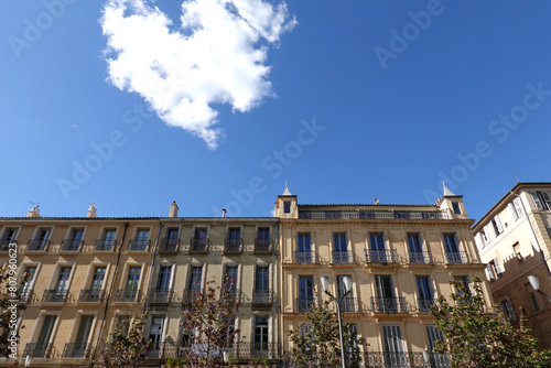 Façades d'immeubles à Aix-en-Provence