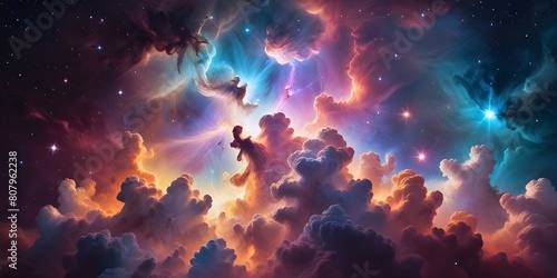 Nebula wallpaper: supernova nocturnal sky in the cosmos
 photo