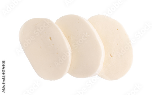 fresh italian mozzarella isolated  photo