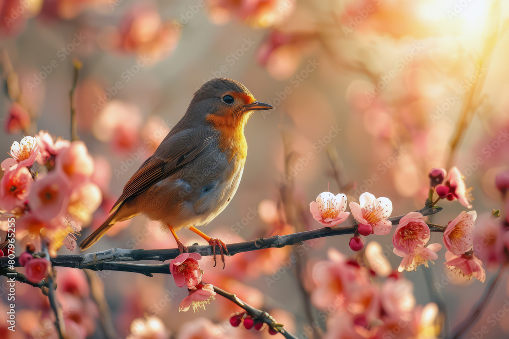 Springtime Chorus, Birds Singing Cheerfully in the Tree Springtime Chorus, Birds Singing Cheerfully in the Tree