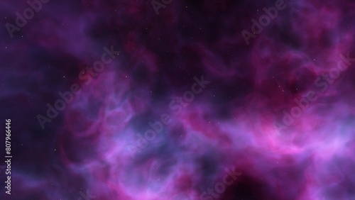 bright nebula, nebula in space, majestic red-purple nebula, beautiful space background 3D render

