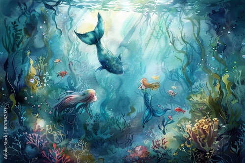 Dive into a dreamy underwater landscape