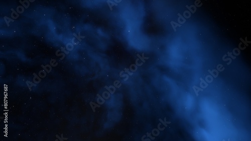 Deep space nebula with stars. Bright and vibrant Multicolor Starfield Infinite space outer space background with nebulas and stars. Star clusters, nebula outer space background 3d render 