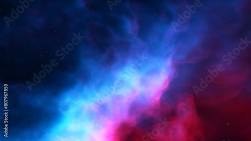 Deep space nebula with stars. Bright and vibrant Multicolor Starfield Infinite space outer space background with nebulas and stars. Star clusters, nebula outer space background 3d render
