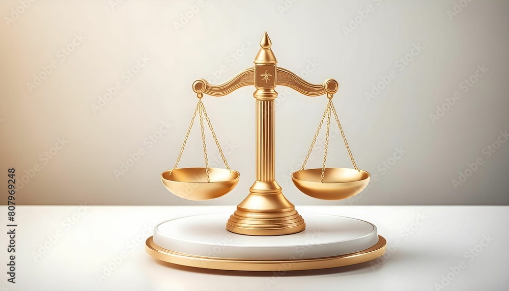 golden scales of justice icon. golden scales of justice icon.