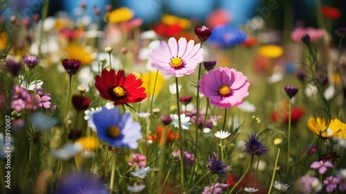  field of wildflowers in full bloom, © CStock