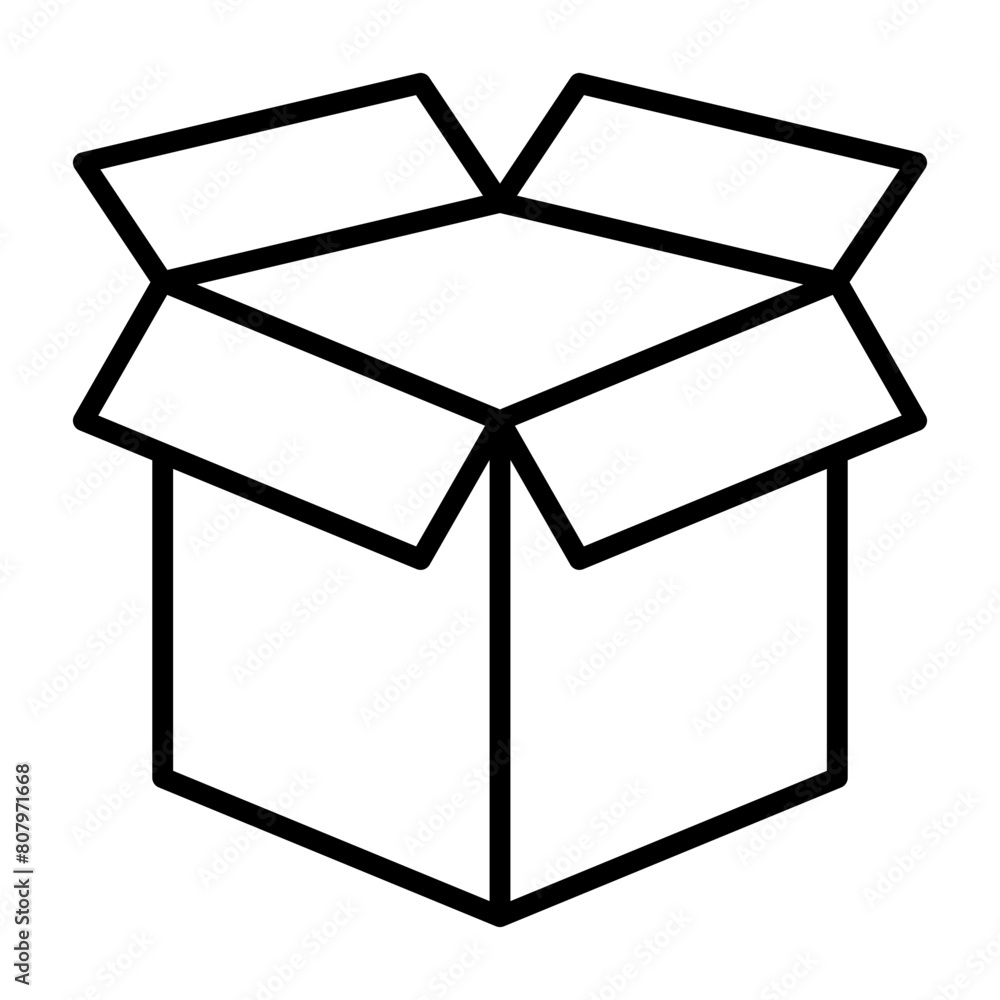 box package icon line box package icon line
